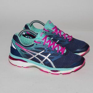 Asics Women's Gel Cumulus 18 T6C8N Blue Running Shoes Athletic Sneakers Size 9.5